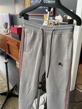 Burberry Men’s Joggers with Stripe Detail